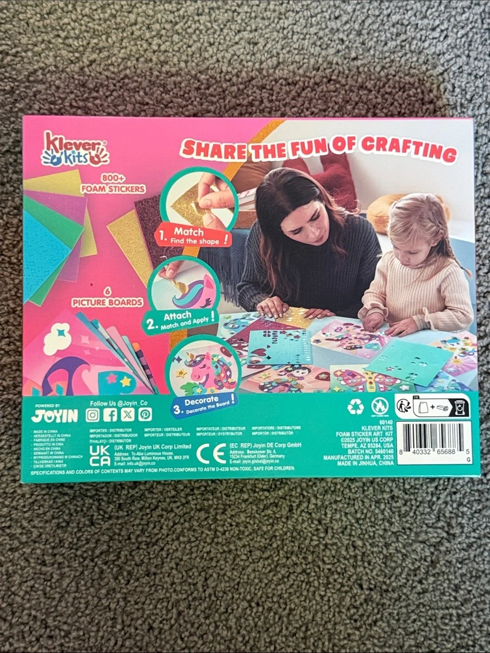 Foam Art Craft Kit for Kids, Dream Princess World.